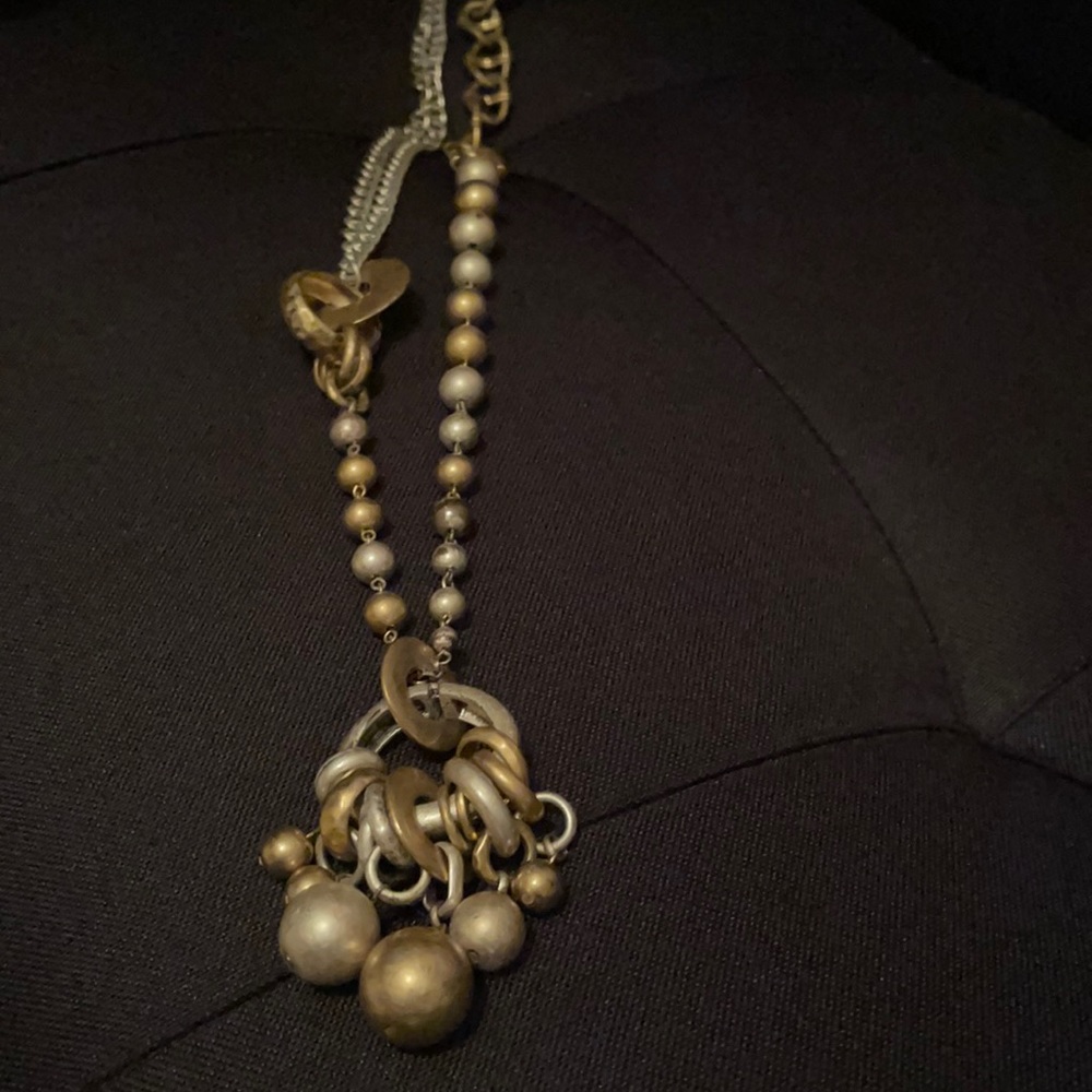 Gold & Silver Jessica Simpson long necklace